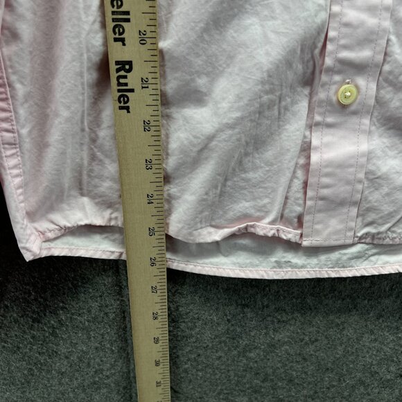 Abercrombie & Fitch Shirt Women Small Pastel Pink Casual Button Down Muscle Fit - Picture 4 of 11